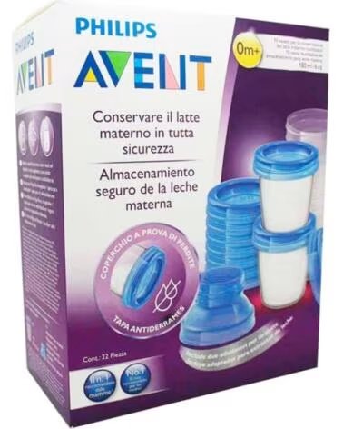 PHILIPS AVENT RECIPIENTES PARA LEITE MATERNO 180 ML