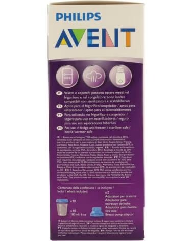 PHILIPS AVENT RECIPIENTES PARA LEITE MATERNO 180 ML