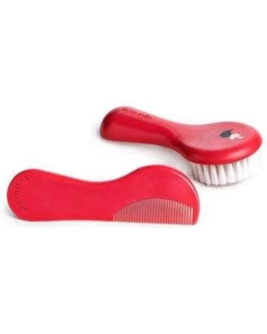 SUAVINEX CONJUNTO ESCOVA E PENTE DECORADO PARA BEBÉ ROSA