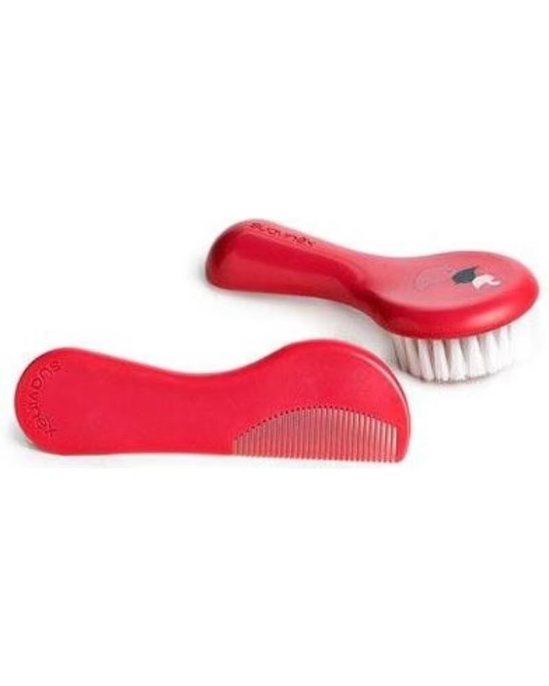 SUAVINEX CONJUNTO ESCOVA E PENTE DECORADO PARA BEBÉ ROSA