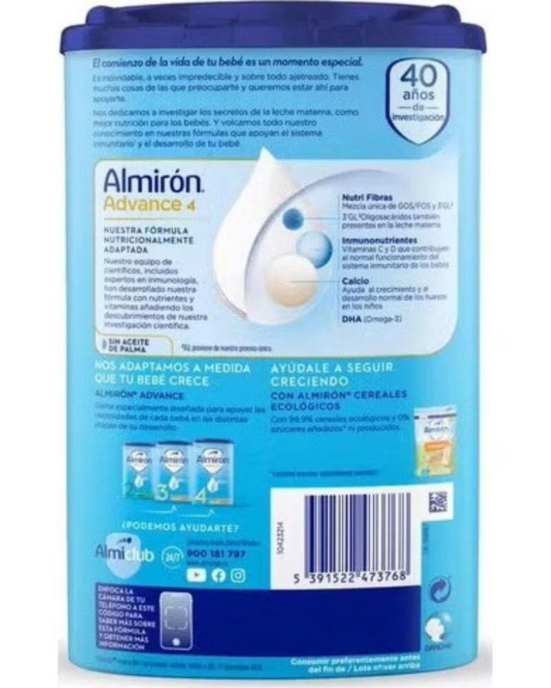 ALMIRON ADVANCE 4 CRESCIMENTO A PARTIR DE 2 ANOS 800G