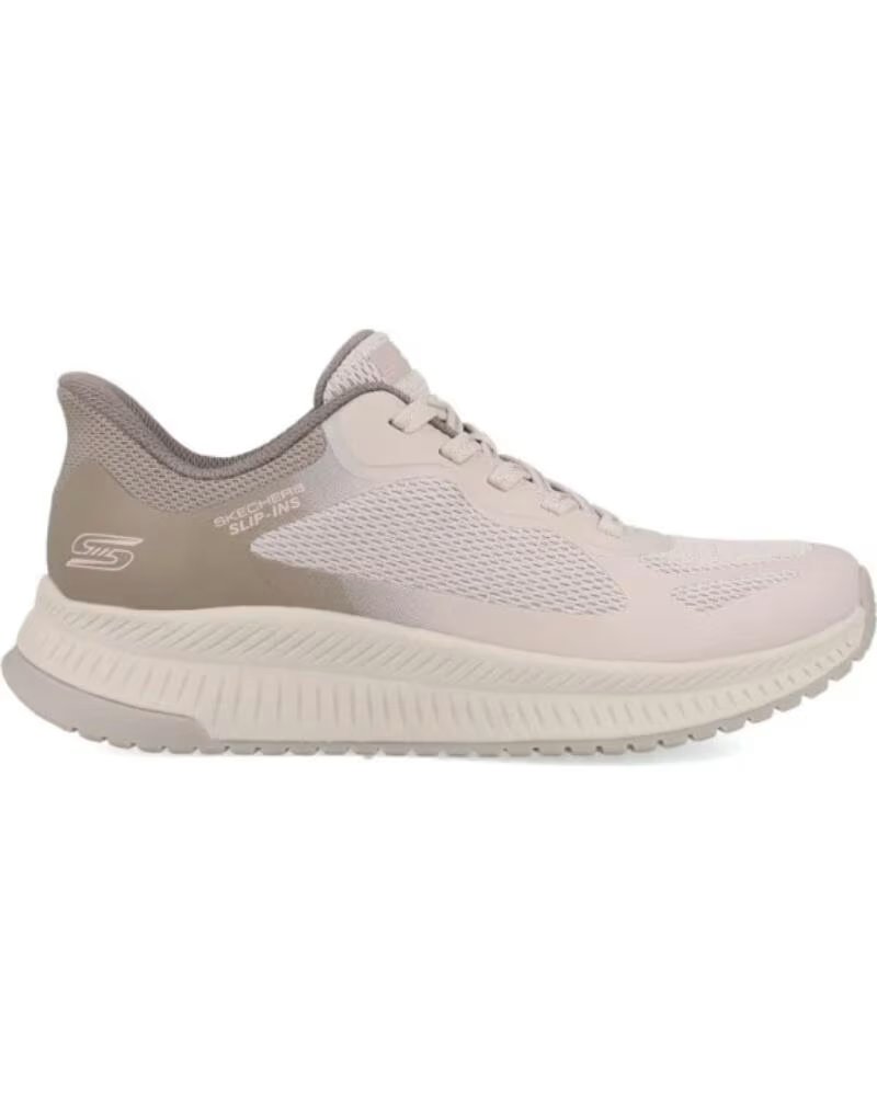 SKECHERS TÊNIS FEMININO SLIP-INS 117624-TPMT MARRON CLARO