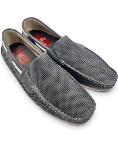 TIMBOS Zapato nautico picado hombre color marino 133394 AZUL