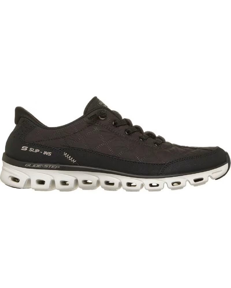 SNEAKER CASUAL SKECHERS 104556 SLIP-INS GLIDE-STEP COZY FIT NEGRO