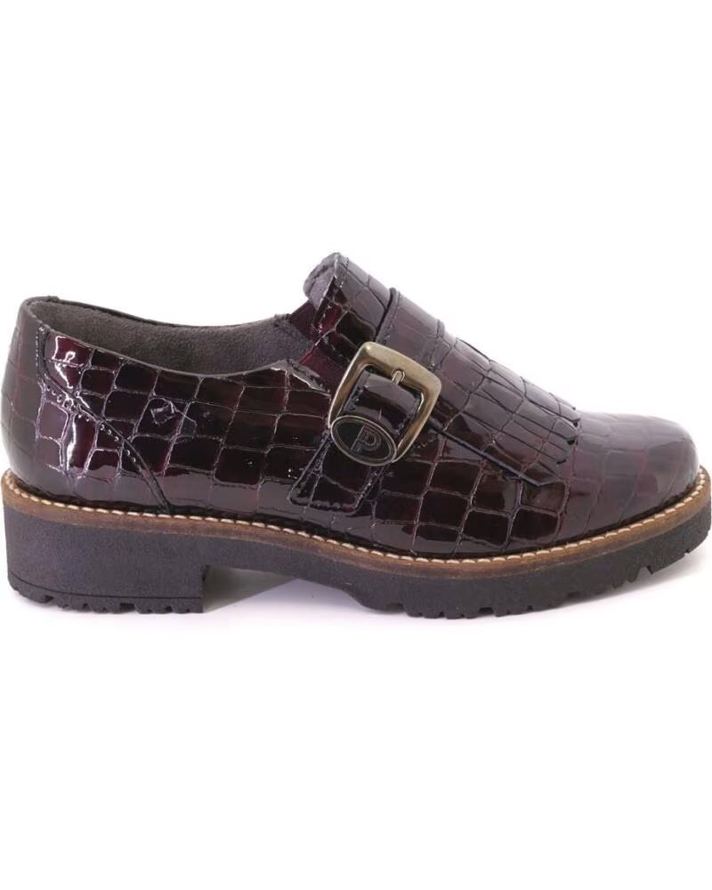 PITILLOS 11560 DAMEN SLIPPER BORDEAUX BURDEOS