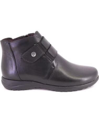 STIVALETTI DONNA PITILLOS 20513 IN PELLE NEGRO