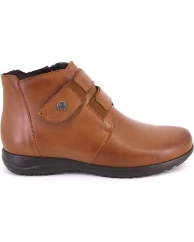 PITILLOS 20513 BOTTINES FEMME EN CUIR MARRON CUERO