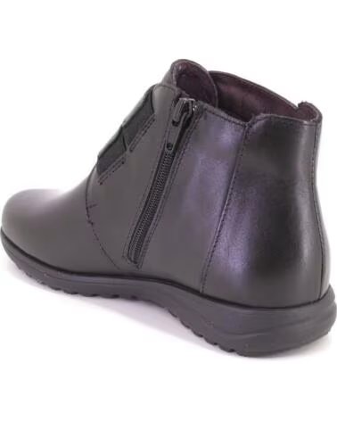 STIVALETTI DONNA PITILLOS 20513 IN PELLE NEGRO