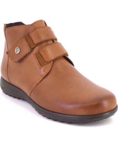 PITILLOS 20513 BOTTINES FEMME EN CUIR MARRON CUERO