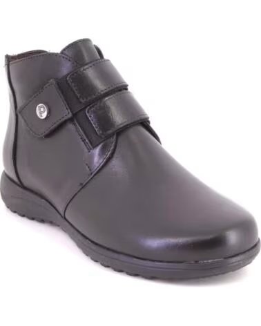 STIVALETTI DONNA PITILLOS 20513 IN PELLE NEGRO