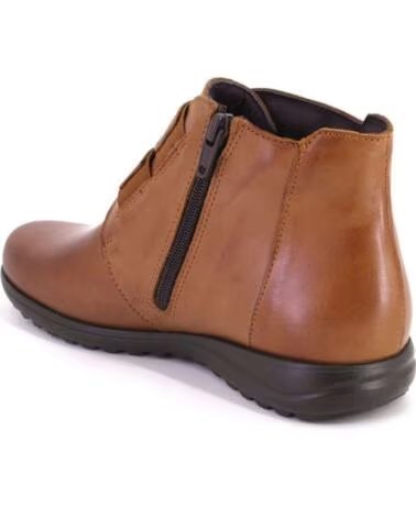 PITILLOS 20513 BOTTINES FEMME EN CUIR MARRON CUERO
