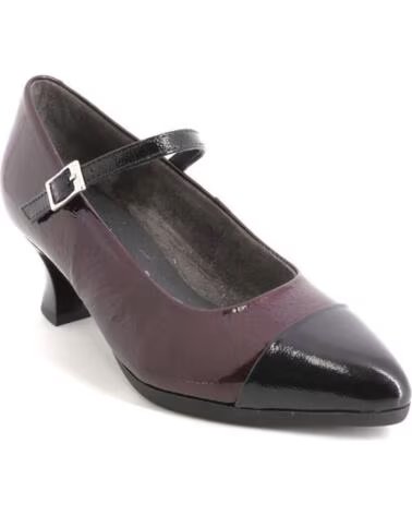 PITILLOS 11683 MARY JANES FEMME NOIR ET BORDEAUX NEGRO Y BURDEOS