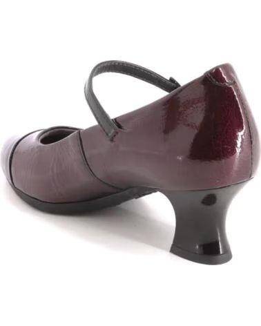 PITILLOS 11683 MARY JANES FEMME NOIR ET BORDEAUX NEGRO Y BURDEOS