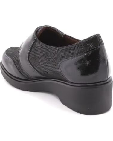 PITILLOS 11520 SAPATOS DE SENHORA COM CUNHA PRETO NEGRO