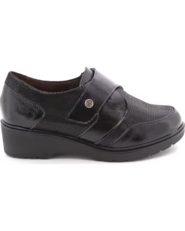 PITILLOS 11520 SAPATOS DE SENHORA COM CUNHA PRETO NEGRO