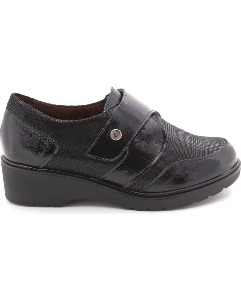 PITILLOS 11520 SAPATOS DE SENHORA COM CUNHA PRETO NEGRO