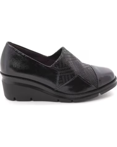 SAPATOS DE CUNHA PITILLOS 11531 PARA MULHER NEGRO
