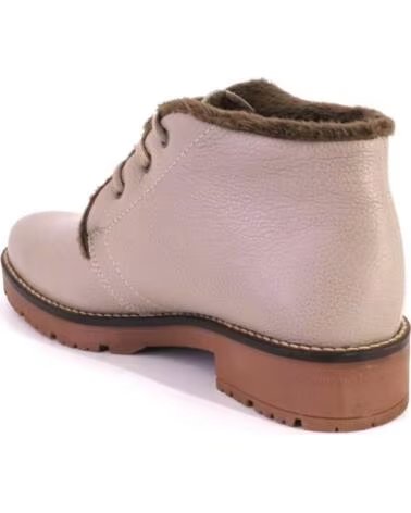 PITILLOS 11566 STIVALETTI DA DONNA IN PELLE TAUPE