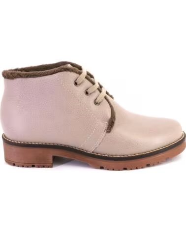 PITILLOS 11566 STIVALETTI DA DONNA IN PELLE TAUPE