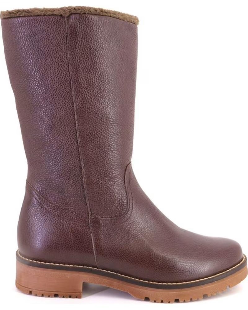 PITILLOS 11568 DAMENSTIEFEL BRAUN LEDER MARRON