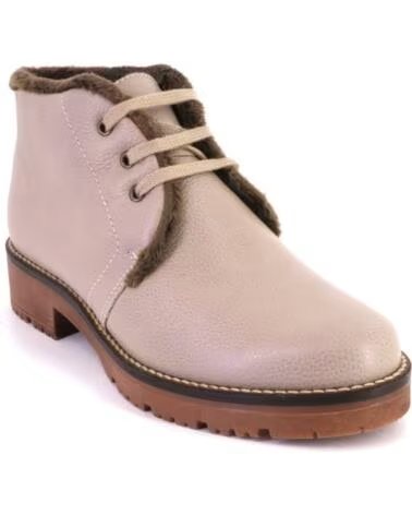 PITILLOS 11566 STIVALETTI DA DONNA IN PELLE TAUPE