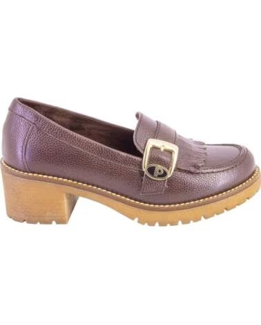 PITILLOS 20522 DAMEN MOKASSINS BRAUN LEDER MARRON