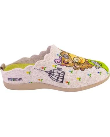 CUQUE 55120SABIA Zapatillas de casa de mujer beige BEIGE