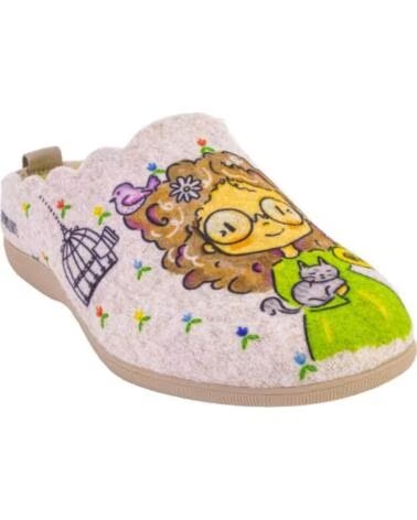 CUQUE 55120SABIA Zapatillas de casa de mujer beige BEIGE