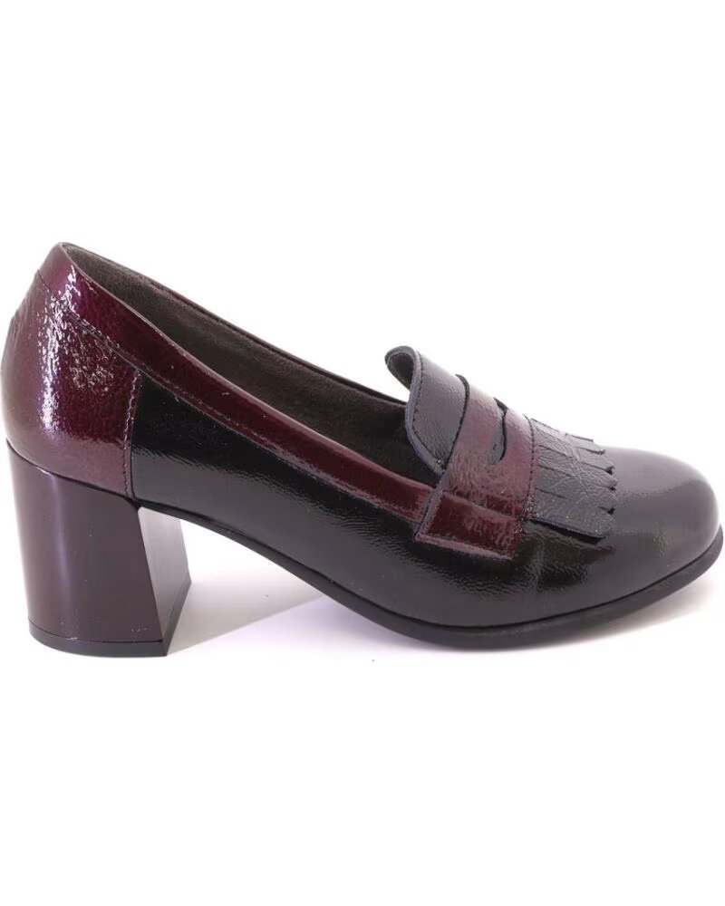 PITILLOS 11654 ESCARPINS POUR FEMME NEGRO Y BURDEOS