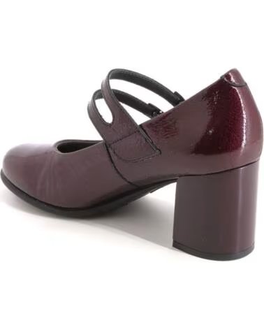 PITILLOS 11651 MARY JANES DE SALTO LARGO PARA MULHER BURDEOS