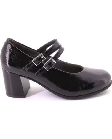 PITILLOS 11651 ESCARPINS MARY JANES À TALONS POUR FEMME NOIR NEGRO
