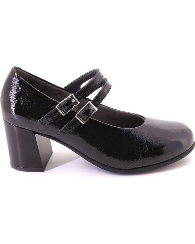 PITILLOS 11651 ESCARPINS MARY JANES À TALONS POUR FEMME NOIR NEGRO