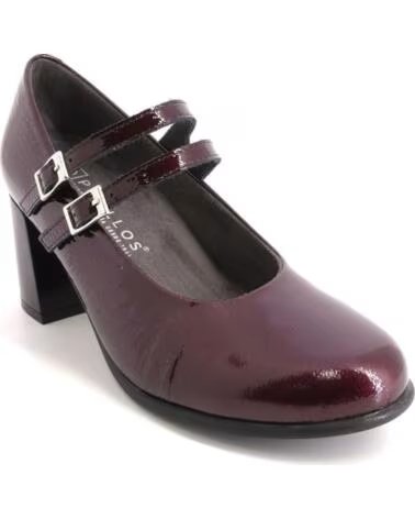 PITILLOS 11651 MARY JANES DE SALTO LARGO PARA MULHER BURDEOS