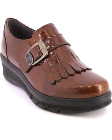 PITILLOS 11544 LEDER-MOKASSINS MIT SCHNALLE UND FRANSEN CUERO