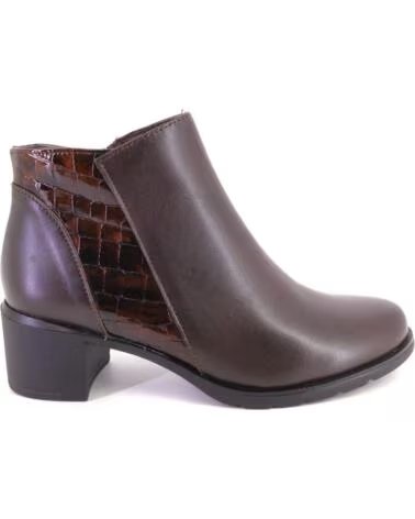 PITILLOS 11624 DAMEN STIEFELETTEN BRAUN LEDER MARRON