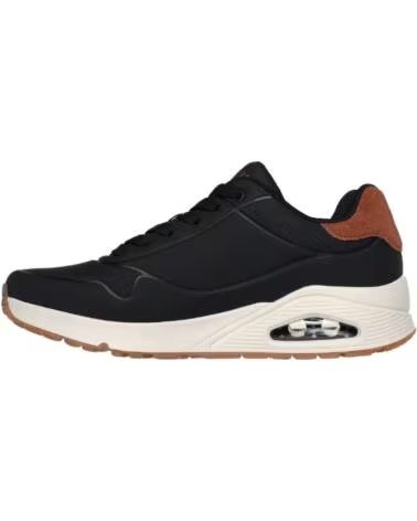 SKECHERS 183004 HERREN CASUAL SNEAKER NEGRO Y BLANCO