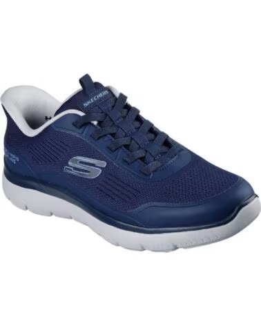BASKETS CASUAL HOMME SKECHERS 233047 SLIP-INS SUMMITS TOP RATE MARINE AZUL MARINO