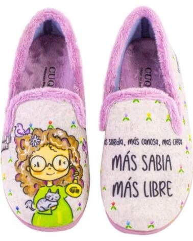CUQUE 55580SABIA Zapatillas de casa de mujer maquillaje MAQUILLAJE