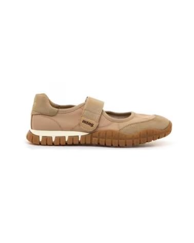 SAPATILHAS CASUAL ESTILO MARY JANE COM FECHO DE VELCRO MTNG 60050 BEIGE