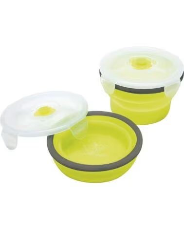 PORTA BOÎTE ALIMENTAIRE PLIABLE EN SILICONE 540 ML VERT