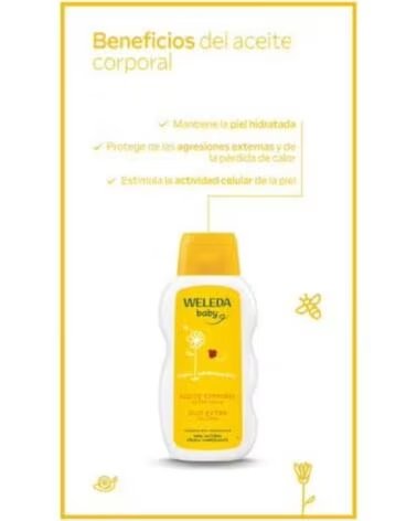 WELEDA ÓLEO DE CALÊNDULA PARA BEBÉ E CRIANÇA 200 ML