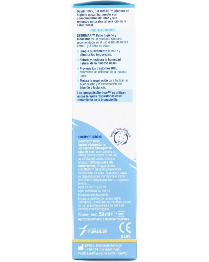 STERIMAR BEBE AGUA DO MAR 50ML