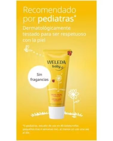 WELEDA CREME FACIAL DE CALÊNDULA PARA BEBÉ 50ML