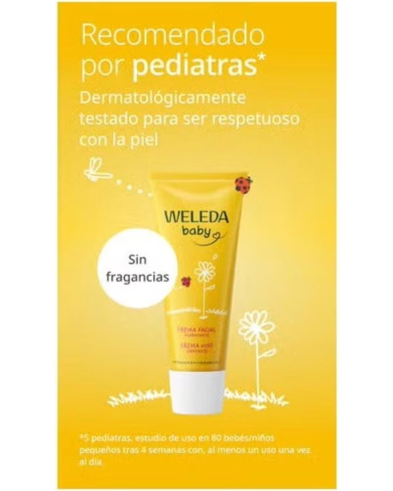 WELEDA CREME FACIAL DE CALÊNDULA PARA BEBÉ 50ML