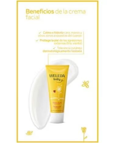 WELEDA CREME FACIAL DE CALÊNDULA PARA BEBÉ 50ML