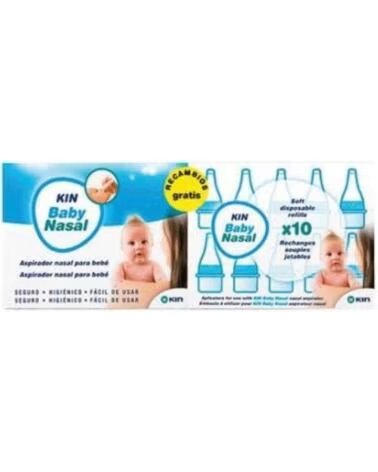 KIN RECARGAS PARA ASPIRADOR NASAL DE BEBÉ 10 UNIDADES