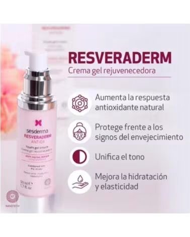 SESDERMA RESVERADERM ANTIOX CREMA GEL REJUVENECEDOR 50ML