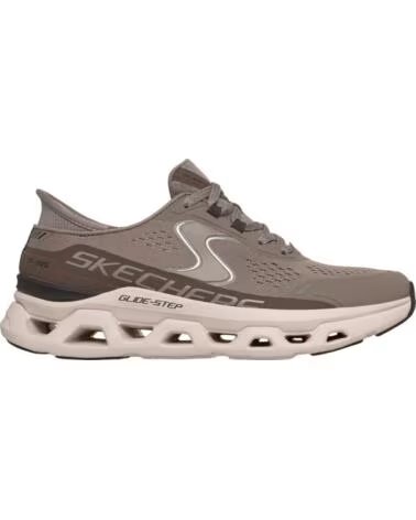 SKECHERS GLIDE-STEP ATLUS TAUPE DAMEN SLIP-INS SPORTSCHUHE