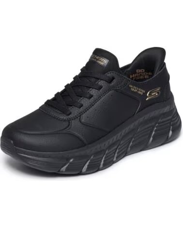SKECHERS SLIP-INS BOBS B FLEX HI-WORKDAY NEGRO