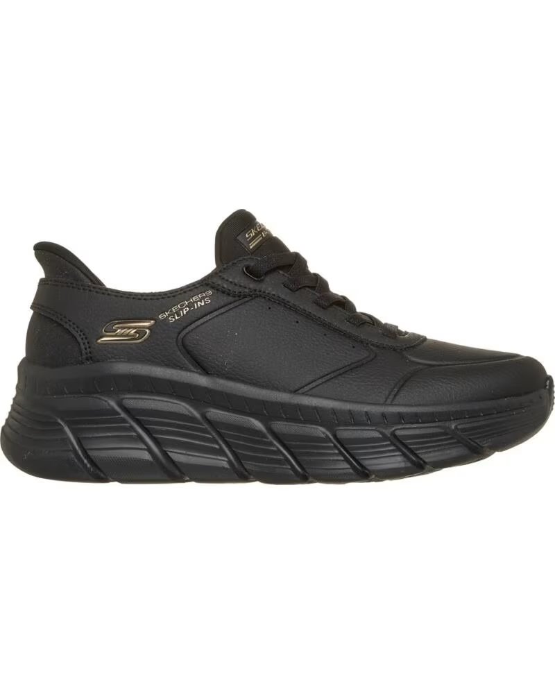SKECHERS SLIP-INS BOBS B FLEX HI-WORKDAY NEGRO